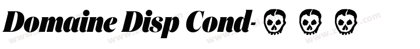 Domaine Disp Cond字体转换